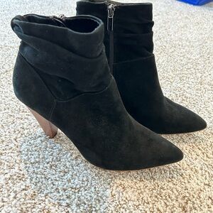 Bleecker and Bond Suede Booties Black Size 10